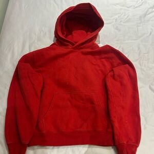Aritzia Vibrant Red Sweatfleece Hoodie
